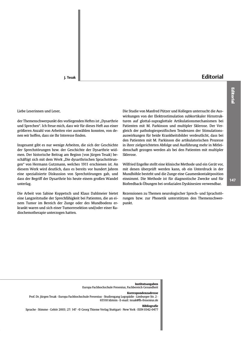 Vorschauseite 1: Editorial