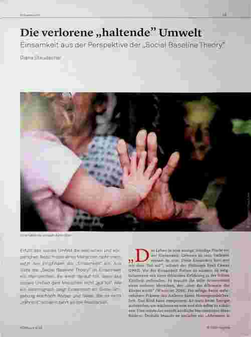 Vorschauseite 1: Die verlorene „haltende” Umwelt Einsamkeit aus der Perspektive der „Social Baseline Theory”