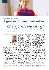Vorschauseite 1: Gütesiegel im Arbeitsschutz signalisieren nach innen und außen.