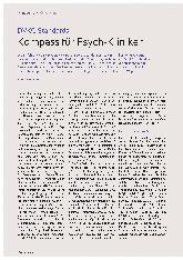 Vorschauseite 1: Kompass für Psychiatriekliniken