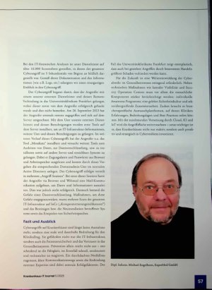 Vorschauseite 4: Cyberangriffe auf die Krankenhaus-IT: Klinik gehackt - was tun, wem ich angegriffen wurde?