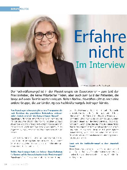 Vorschauseite 1: Erfahrene Therapeuten nicht verlieren.