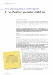 Vorschauseite 1: New-Work-Kolumne „Schichtwechsel“: Eine Meetinginventur steht an.