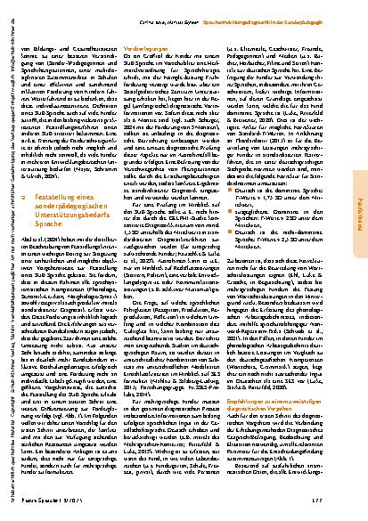 Vorschauseite 3: Sprachentwicklungsdiagnostik in der Sonderpädagogik