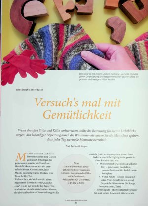 Vorschauseite 1: Versuch's mal mit Gemütlichkeit