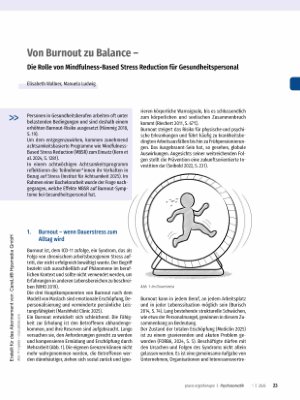 Vorschauseite 1: Von Burnout zu Balance - Die Rolle von Mindfulness-Based Stress Reduction für Gesundheitspersonal