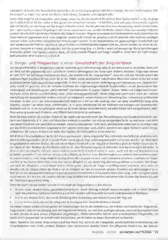 Vorschauseite 2: DER ERSCHÖPFTE SAMARITER SCHRITT AUF DEM WEG ZU EINER SORGENDEN GESELLSCHAFT
