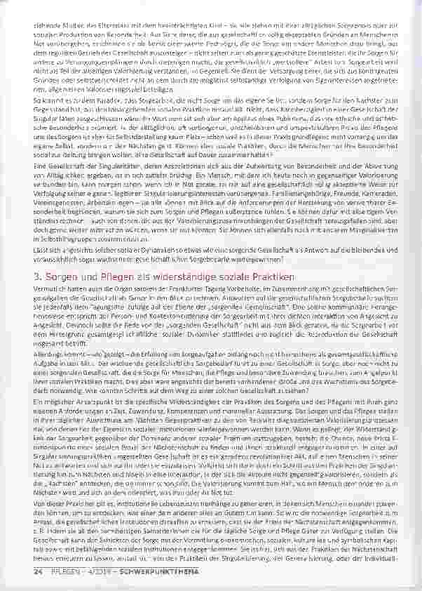 Vorschauseite 3: DER ERSCHÖPFTE SAMARITER SCHRITT AUF DEM WEG ZU EINER SORGENDEN GESELLSCHAFT