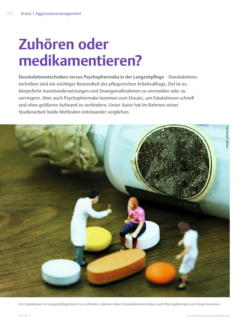 Vorschauseite 1: Zuhören oder medikamentieren?