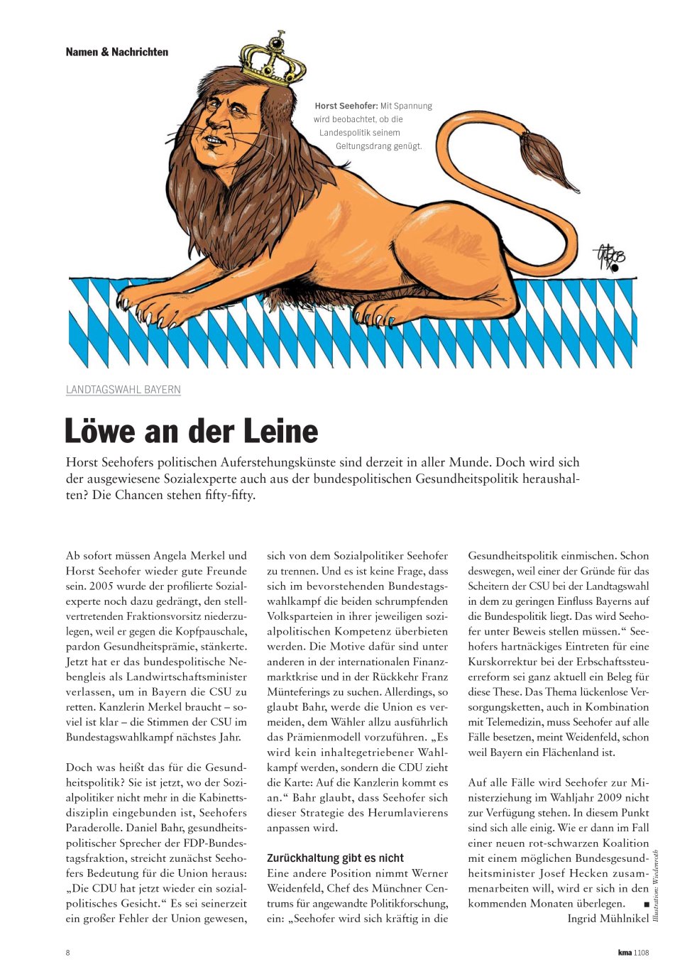 Vorschauseite 1: Löwe an der Leine