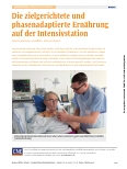 Vorschauseite 1: Die zielgerichtete und phasenadaptierte Ernährung auf der Intensivstation