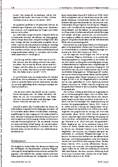 Vorschauseite 6: Hören im Alter: Perspektiven von Mitarbeitenden auf die Hörversorgung in stationären Pflegeeinrichtungen