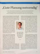 Vorschauseite 1: "Gute Planung notwendig."