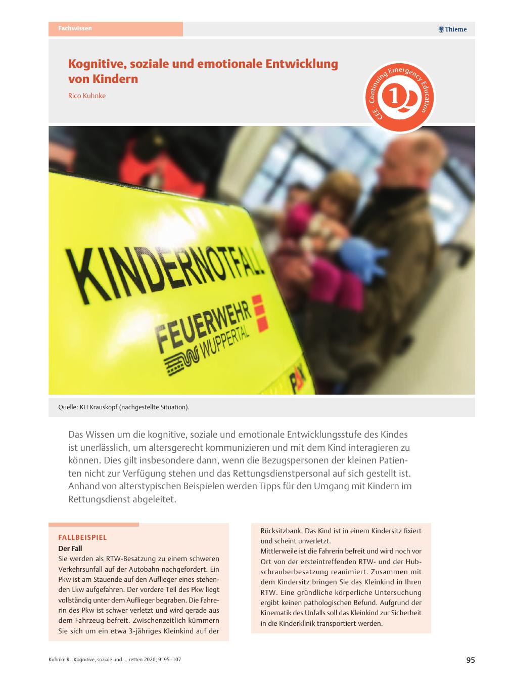 Vorschauseite 1: Kognitive, soziale und emotionale Entwicklung von Kindern