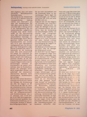 Vorschauseite 2: Zum Anspruch auf Feststellung, dass eine Erkrankung an akuter myeloischer Leukämie eine Berufskrankheit nach Nr. 1318 oder Nr. 2402 BKV ist