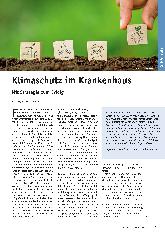 Vorschauseite 1: Klimaschutz im Krankenhaus: Mit Strategie zum Erfolg