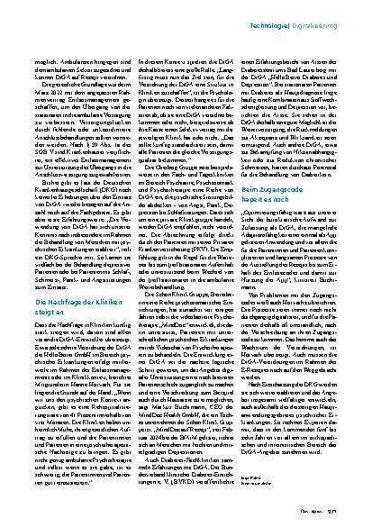 Vorschauseite 2: DiGA im Entlassmanagement: Wachsender Markt trotz hemmender Bürokratie