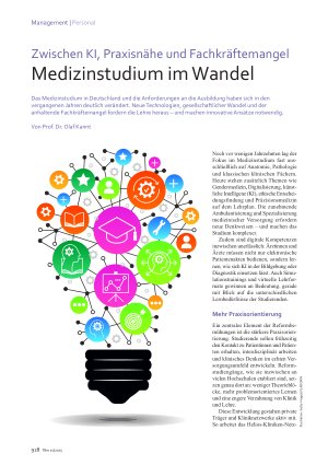 Vorschauseite 1: Zwischen KI, Praxisnähe und Fachkräftemangel Medizinstudium im Wandel