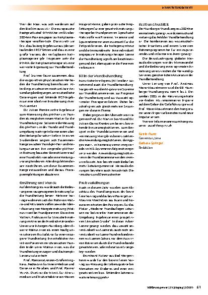 Vorschauseite 3: WUKO 2024 – „Wundbehandlung jetzt und zukünftig – innovativ und vernetzt“