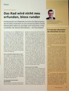 Vorschauseite 1: Das Rad wird nicht neu erfunden, bloß runder.