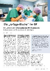 Vorschauseite 1: Die „4-Tage-Woche“ im OP