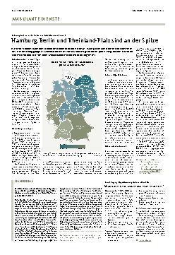 Vorschauseite 1: Hamburg, Berlin und Rheinland-Pfalz sind an der Spitze.