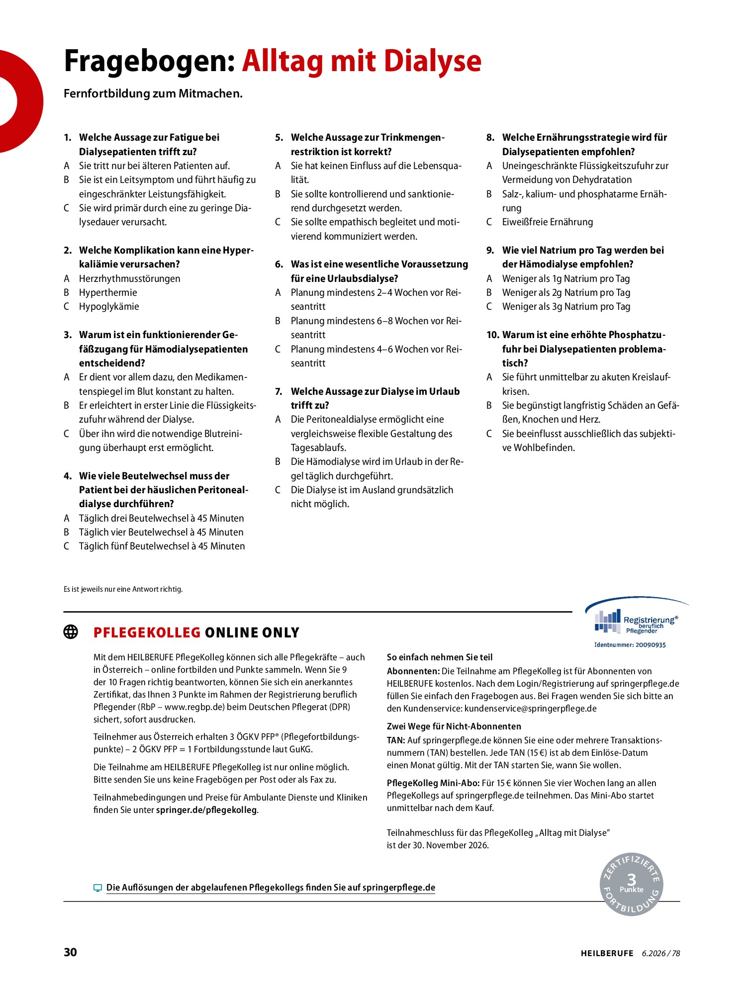 Vorschauseite 4: Ernährung bei Dialyse: Zwischen Empfehlung und Alltag