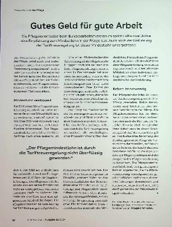 Vorschauseite 1: Gutes Geld für gute Arbeit
