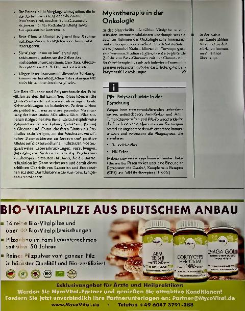 Vorschauseite 2: Beta-Glucane - ein Schlüsselbegriff. Effektive Behandlungserfolge auf ernährungsphysiologischer Basis.