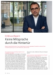 Vorschauseite 1: Kritik aus Bayern: Keine Mitsprache durch die Hintertür.
