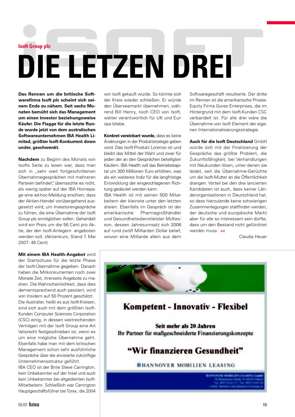 Vorschauseite 1: Die letzen drei