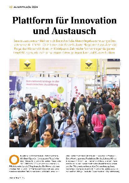 Vorschauseite 1: Plattform für Innovation und Austausch
