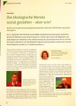 Vorschauseite 1: Die ökologische Wende sozial gestalten - aber wie?