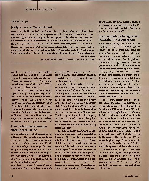 Vorschauseite 2: Mindesteinkommen: Wir brauchen rechtsverbindliche Standards