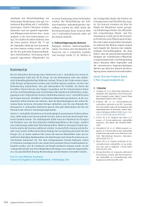 Vorschauseite 3: Stenotrophomonas-Ausbruch auf einer norditalienischen Intensivstation: Kontaminierter Pflegewagen als mögliches Erregerreservoir