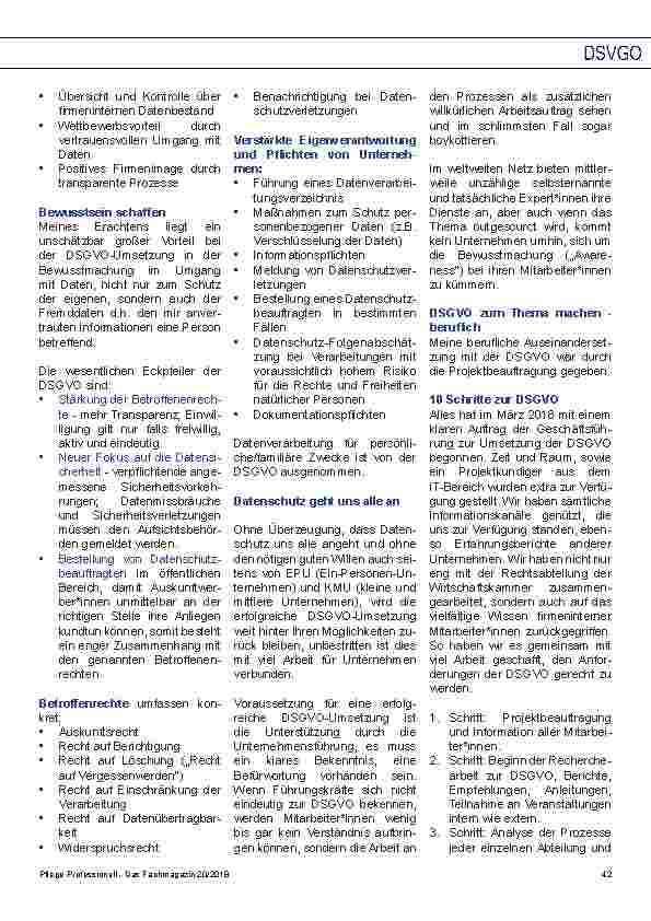 Vorschauseite 2: Die helle und die dunkle Seite der DSGVO