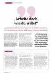 Vorschauseite 1: "Arbeite doch, wie du willst!"