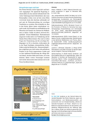 Vorschauseite 4: Neue Begriffe, Pläne und Gesetze – wie Japan das Thema Demenz angeht