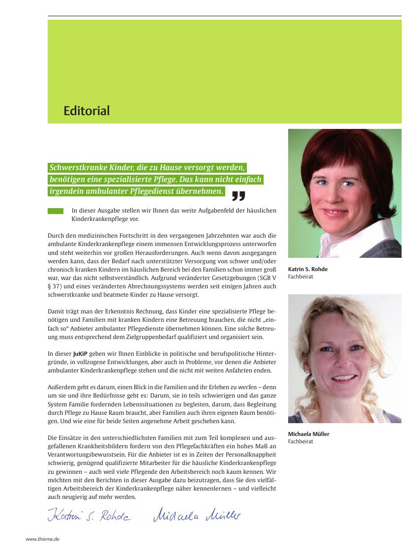 Vorschauseite 1: Editorial