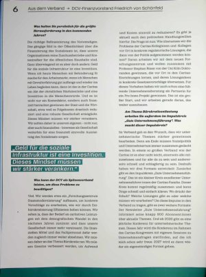Vorschauseite 3: „Die Caritas ist nur stark, wenn sie finanziell solide aufgestellt ist“