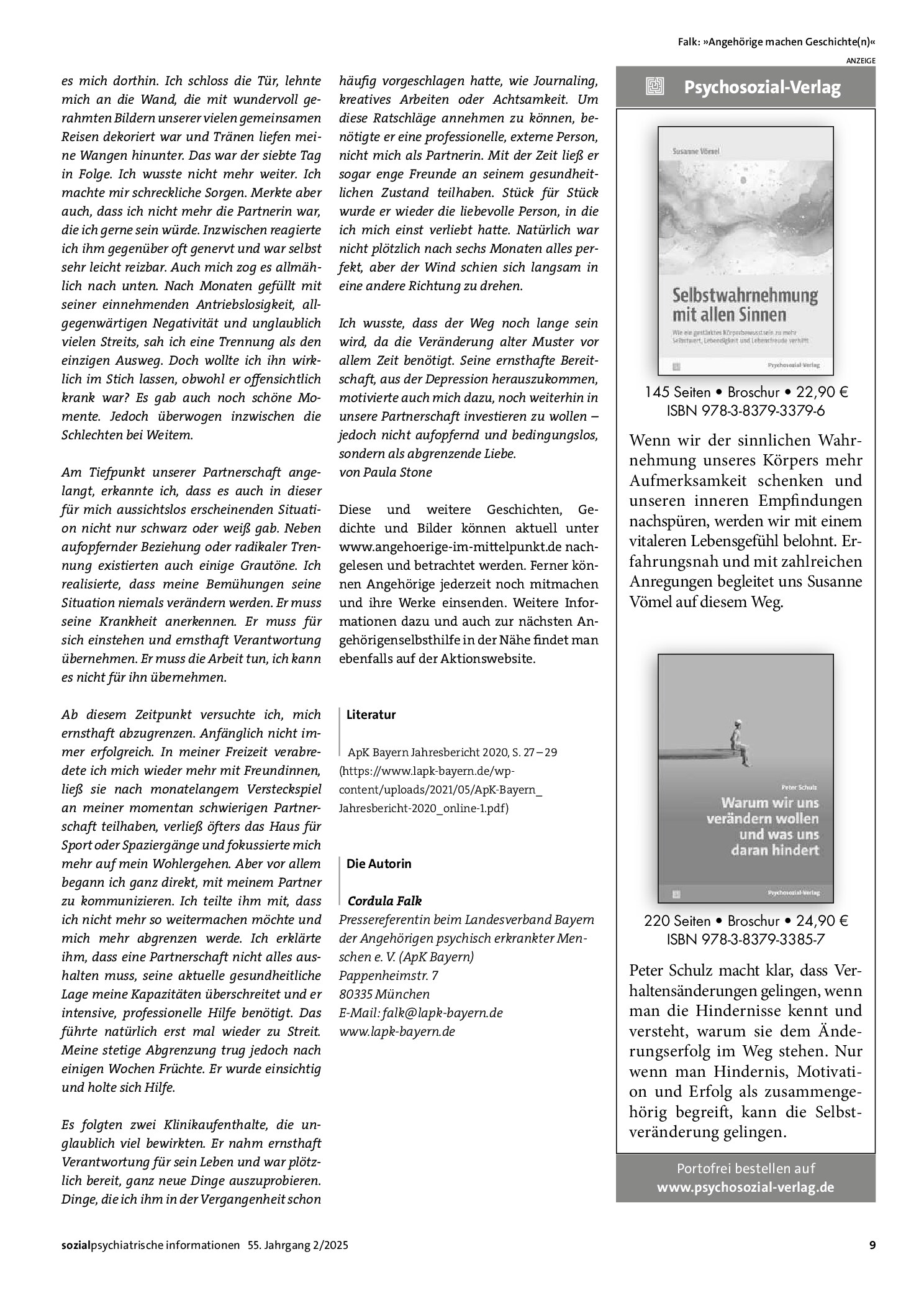 Vorschauseite 4: „Angehörige machen Geschichte(n)“: Angehörige psychisch erkrankter Menschen schreiben sich ihre Erfahrungen von der Seele