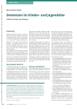 Vorschauseite 1: Demenzen im Kindesund Jugendalter: Palliative Therapie von Anfang an