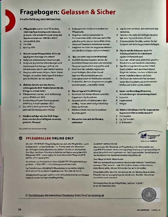 Vorschauseite 4: Rotierende Arbeitszeiten
