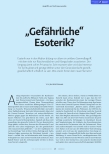 Vorschauseite 2: Angriffe auf Anthroposophie „Gefährliche“ Esoterik?