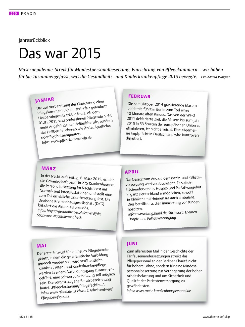 Vorschauseite 1: Das war 2015