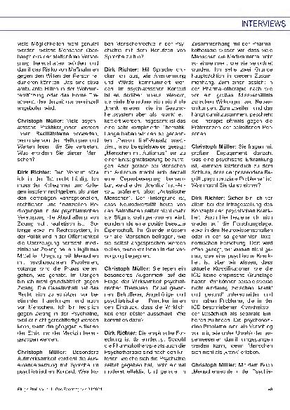 Vorschauseite 2: "Zwang kann nicht gerechtfertigt werden."