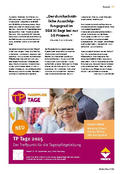 Vorschauseite 2: „Wir zeigen, dass Pflege auch anders geht. “