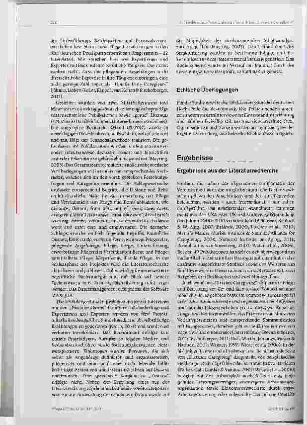 Vorschauseite 3: Das Potenzial neuer Technologien zur Unterstützung von Pflege über eine räumliche Distanz. Literaturstand und qualitative Befunde
