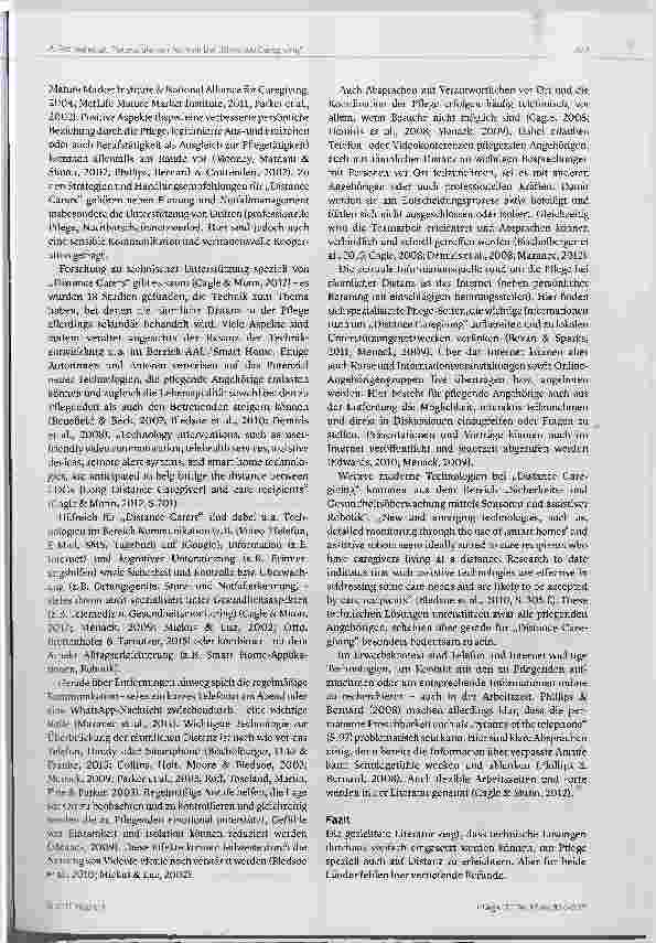 Vorschauseite 4: Das Potenzial neuer Technologien zur Unterstützung von Pflege über eine räumliche Distanz. Literaturstand und qualitative Befunde