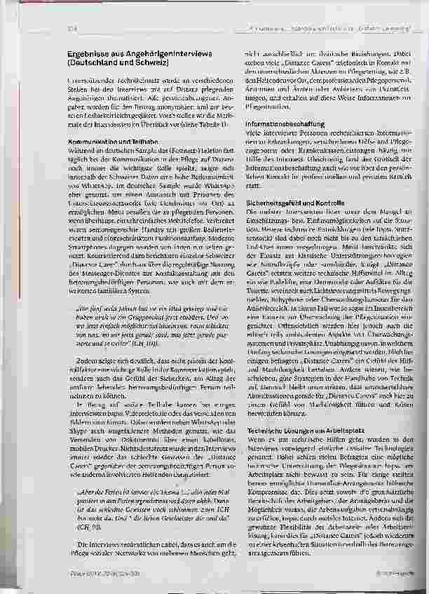 Vorschauseite 5: Das Potenzial neuer Technologien zur Unterstützung von Pflege über eine räumliche Distanz. Literaturstand und qualitative Befunde